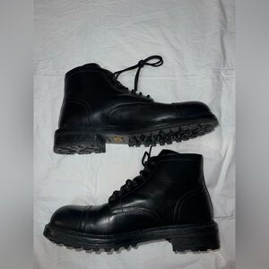 Dolce & Gabbana Black Leather Men's Boots
